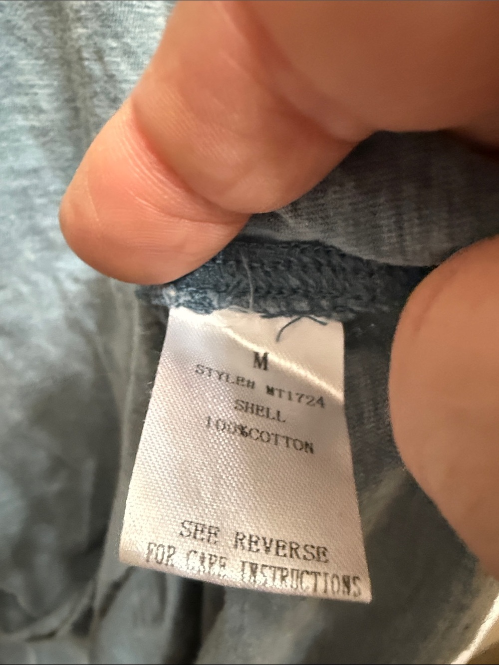Oli & Hali Light Blue Linen-Blend Tunic - Picture 3 of 5